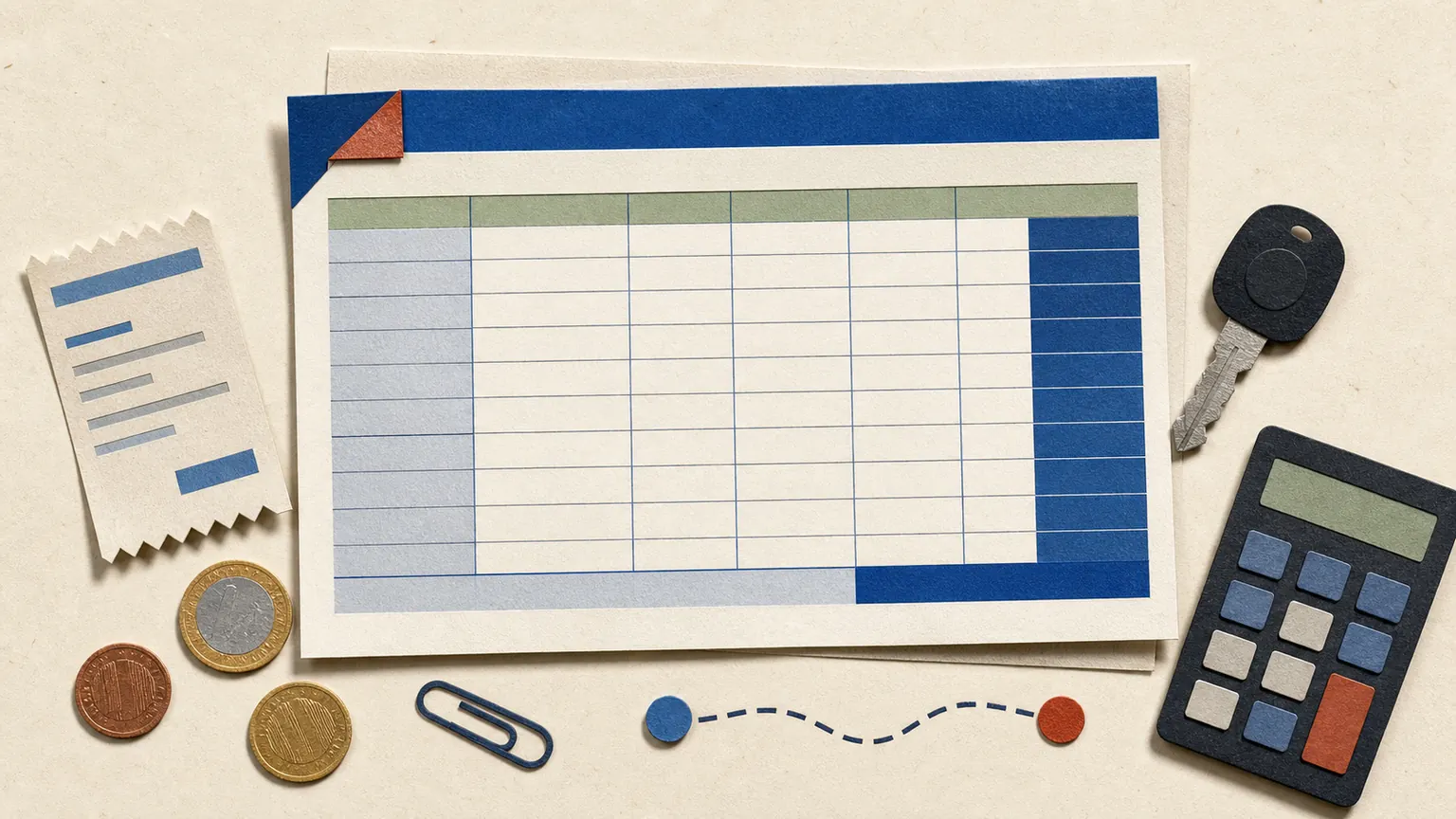 Business Meal Expense Template: Record Guests, Purpose and Receipts
