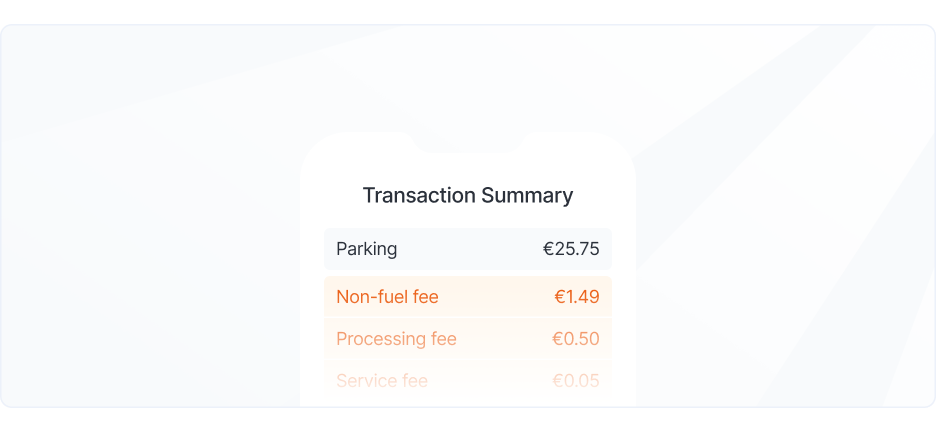 Rally fleet payment dashboard for fuel, tolls, maintenance, EV charging, and parking
