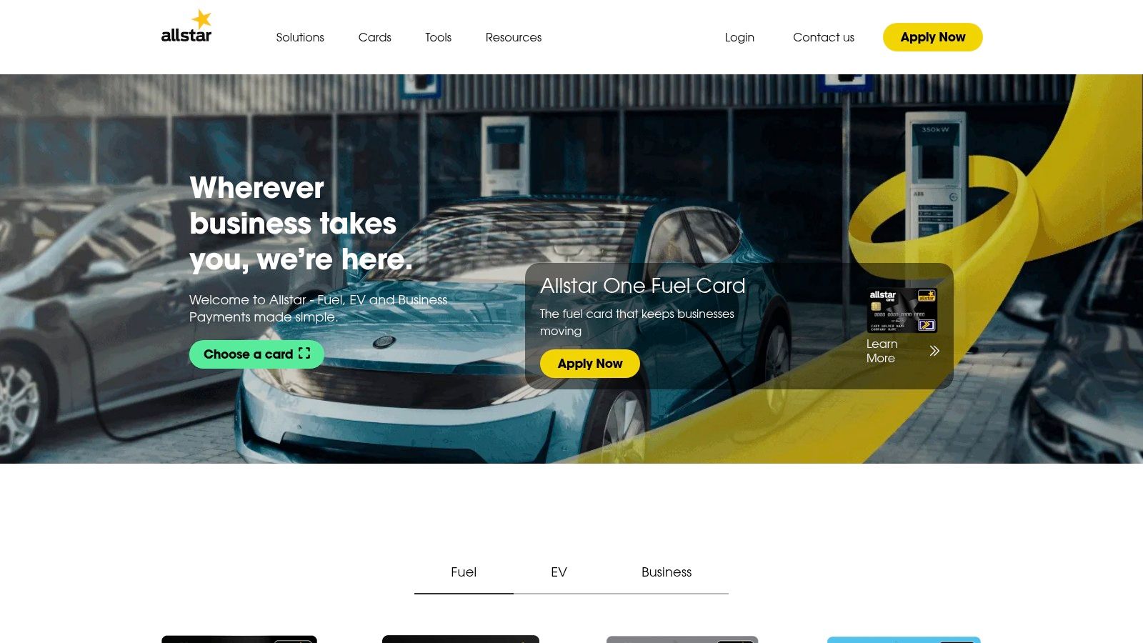 Allstar Business Solutions (Allstar fuel and EV cards)